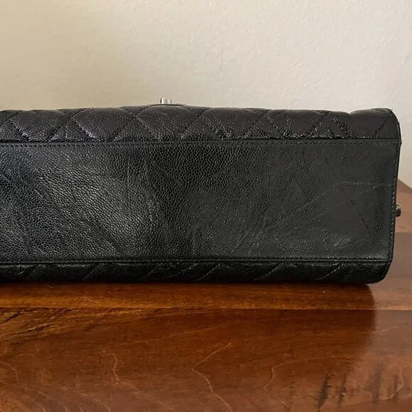 Chanel CC Crave Jumbo Quilted Cavier Flap Bag - Picture 6 of 16